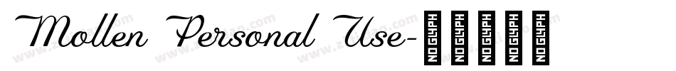 Mollen Personal Use字体转换